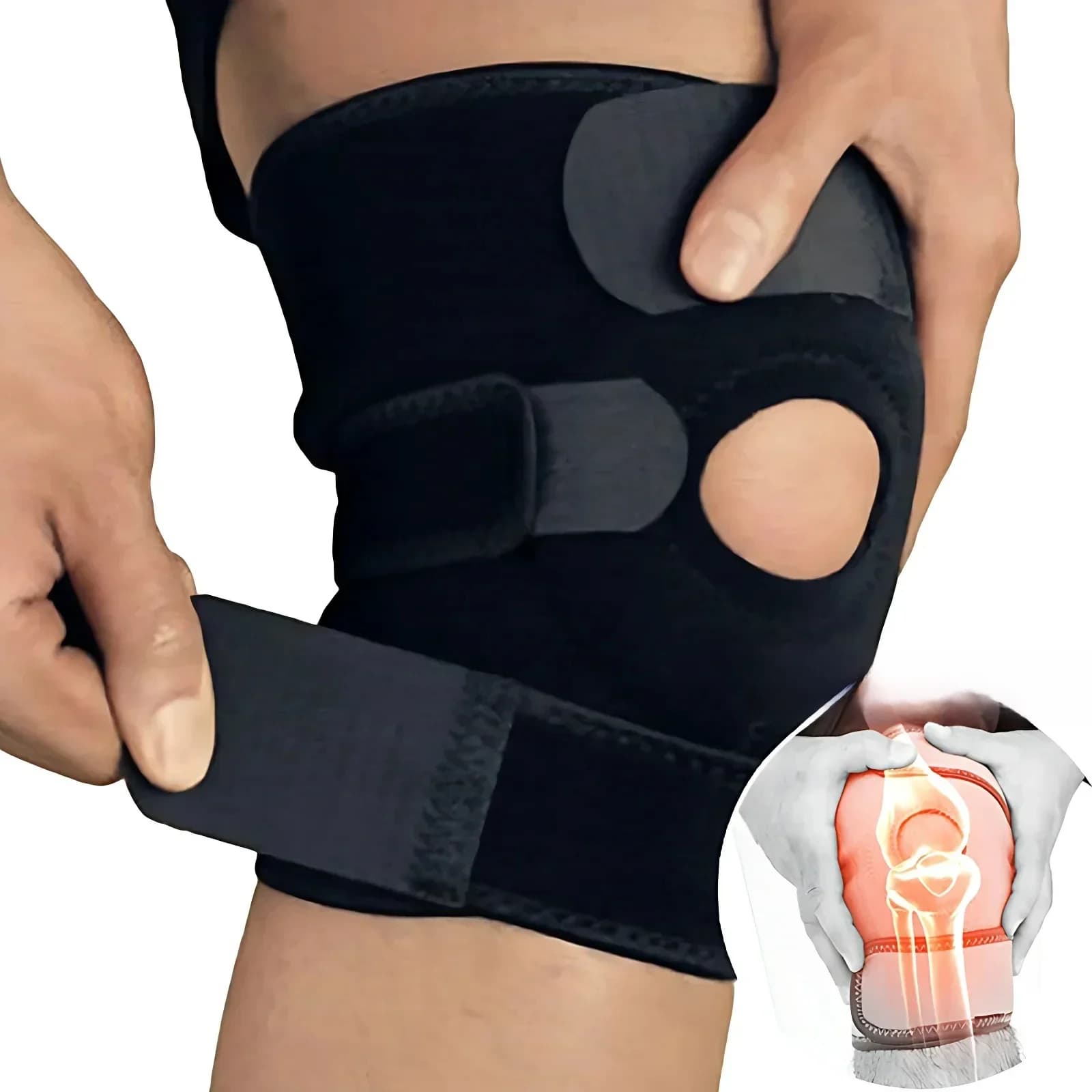 Sports knee pads, outdoor hiking, basketball, cycling, knee pads, running, strengthening protective gear, spring knee pads