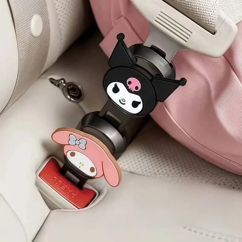 Sanrio Car Seat Belt Limiter Catch kuromi My melody Cartoon Cartoon Car Accessories Children Seat Belt Extension Fixer Wholesale