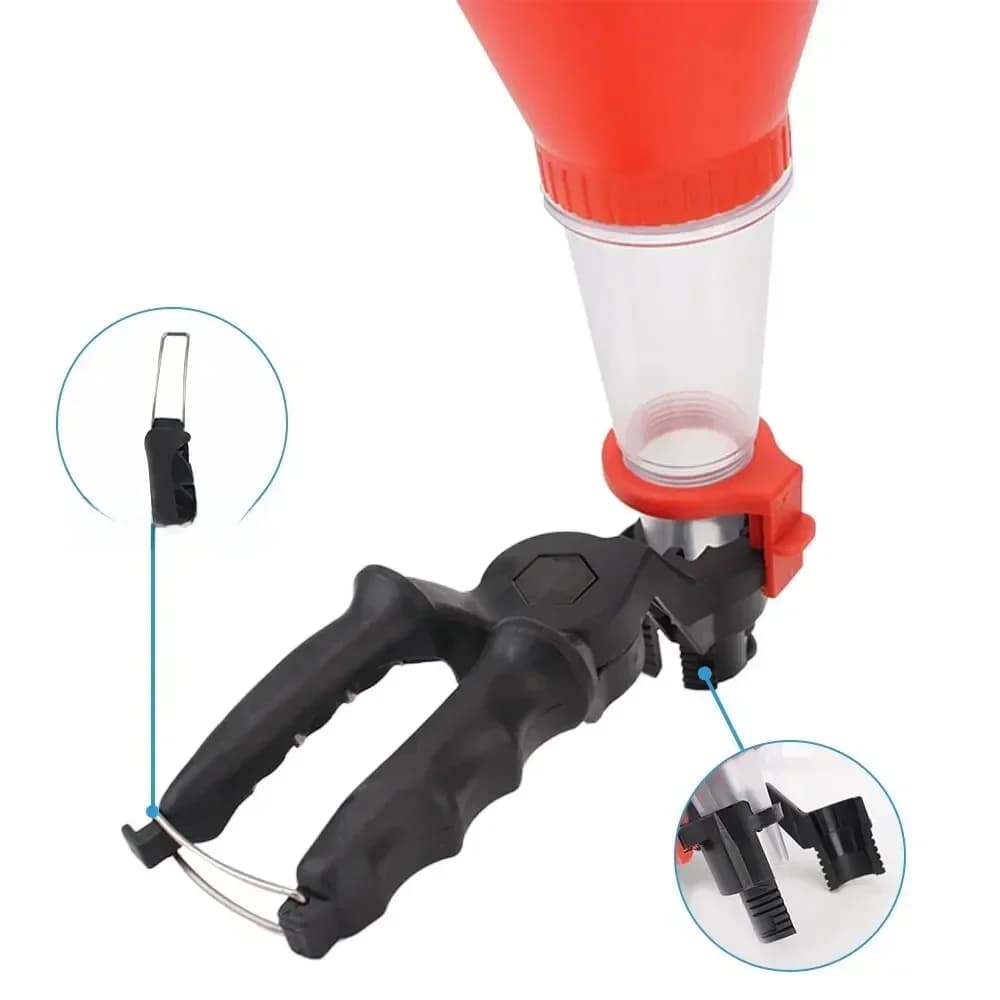 Universal Car Engine Oil Funnel Set Precision Clamp Leak-Proof PVC Versatile Tool for Hassle-Free Auto Filling Maintenance amagi