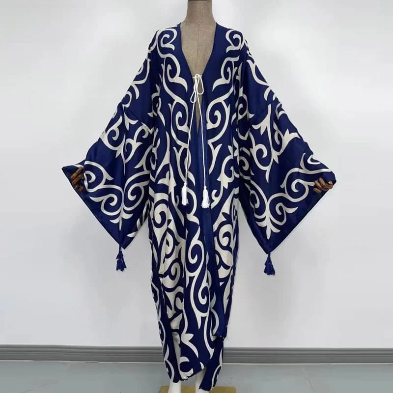 WINYI holiday kimon Middle East Women Cardigan stitch robe Cocktail sexy dress Boho Maxi African Holiday long Sleeve kaftan