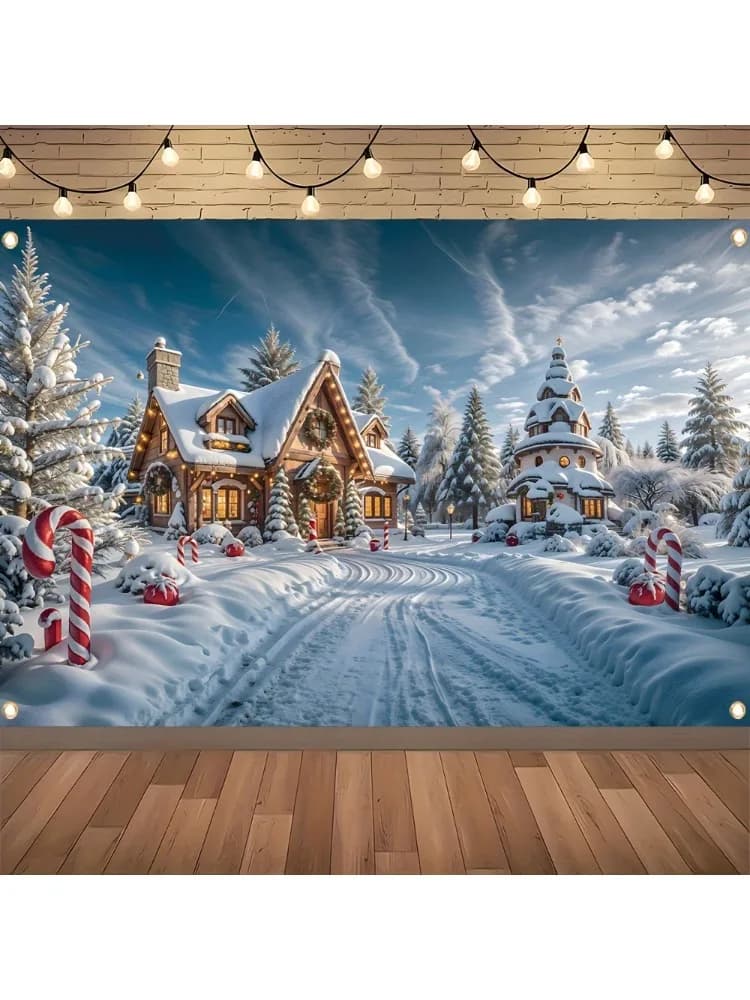Enchanting Christmas snow background, a versatile holiday backdrop suitable for winter, Christmas, and New Year celebrations