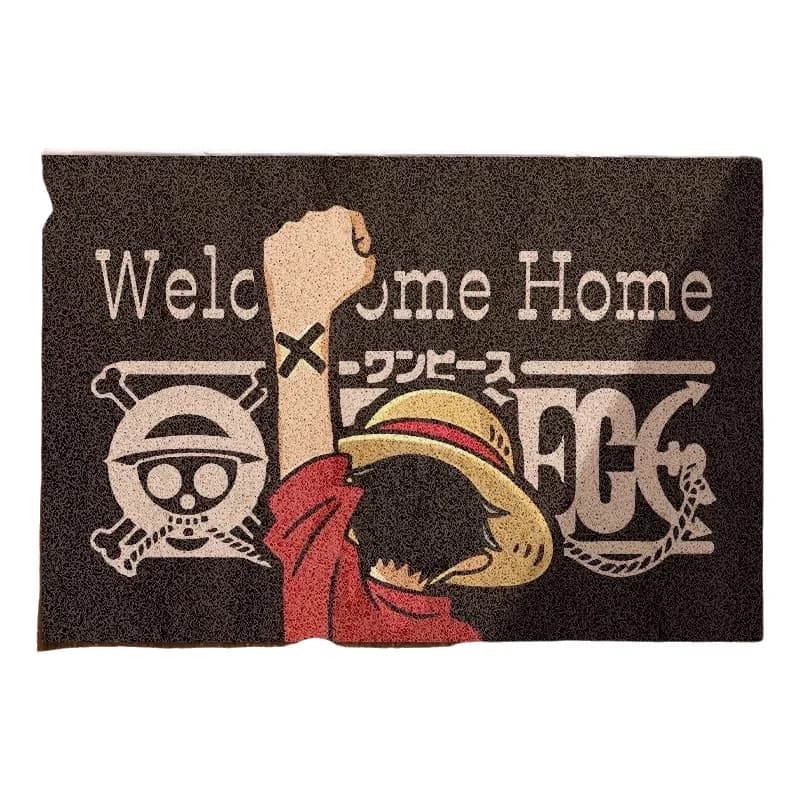 Hot Selling One Piece Anime Deyou Anime One Piece Flag Logo Doormat Outdoor Indoor Floor Mats Non-Slip Bathroom Mats Size 50x80 