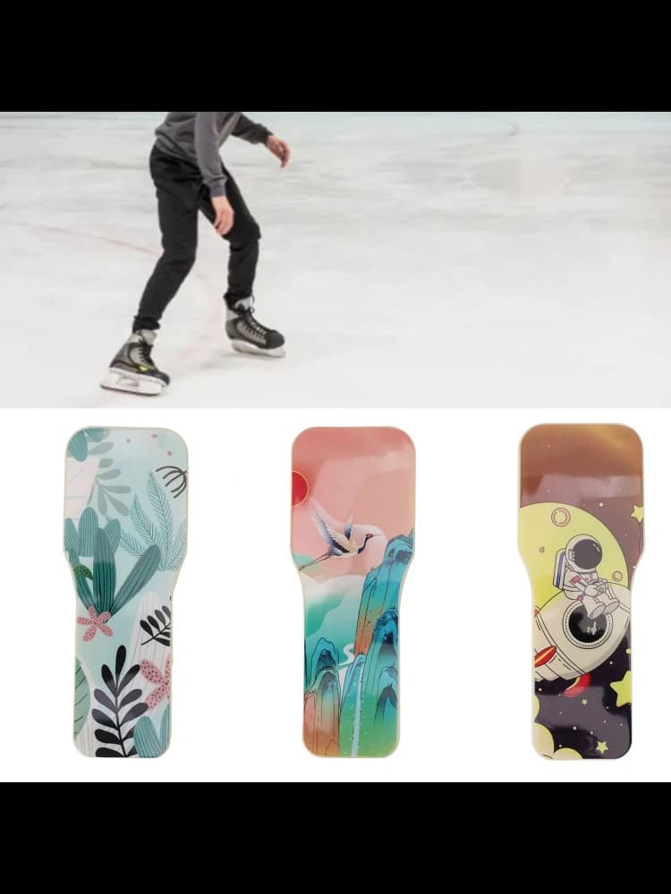 Ice Skating Warm Up Tool Lightweight Plastic Stylish Balance Training Ice Skating Turning Board Portable for Practice