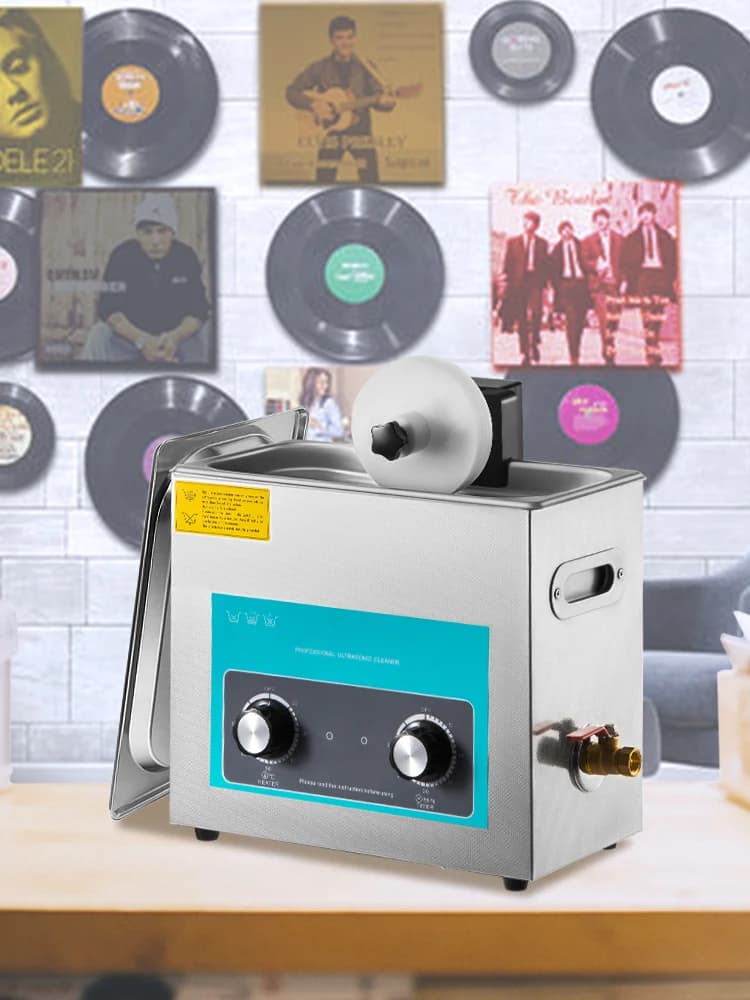 SIHAO 6L Vinyl Record Cleaner Knob 180W Ultrasonic Mini Washing Machine Ultrasound Contact Lenses Dental Jewelry Cleaning Tools