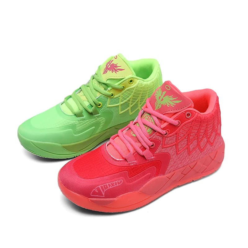 Three-Ball Generation Lamelo Ball Basketball Shoes Yin-Yang High-Top Practical Youth Student Basketball Shoes Men's Sports Shoes