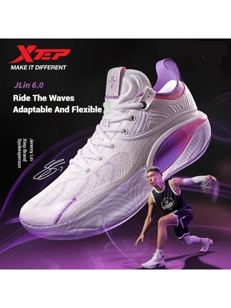 XTEP JLIN6 Professional Men Basketball Shoes Carbon Plate Combat Training Sports Shoes Male Sneakers Outdoor Shoes 975319120001
