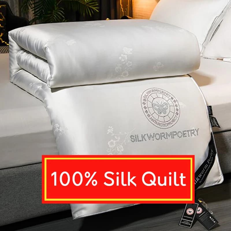 Mulberry Silk quilt silk comforter summer cool quilt air conditioning quilt spring autumn blanket double quilt core winter quilt