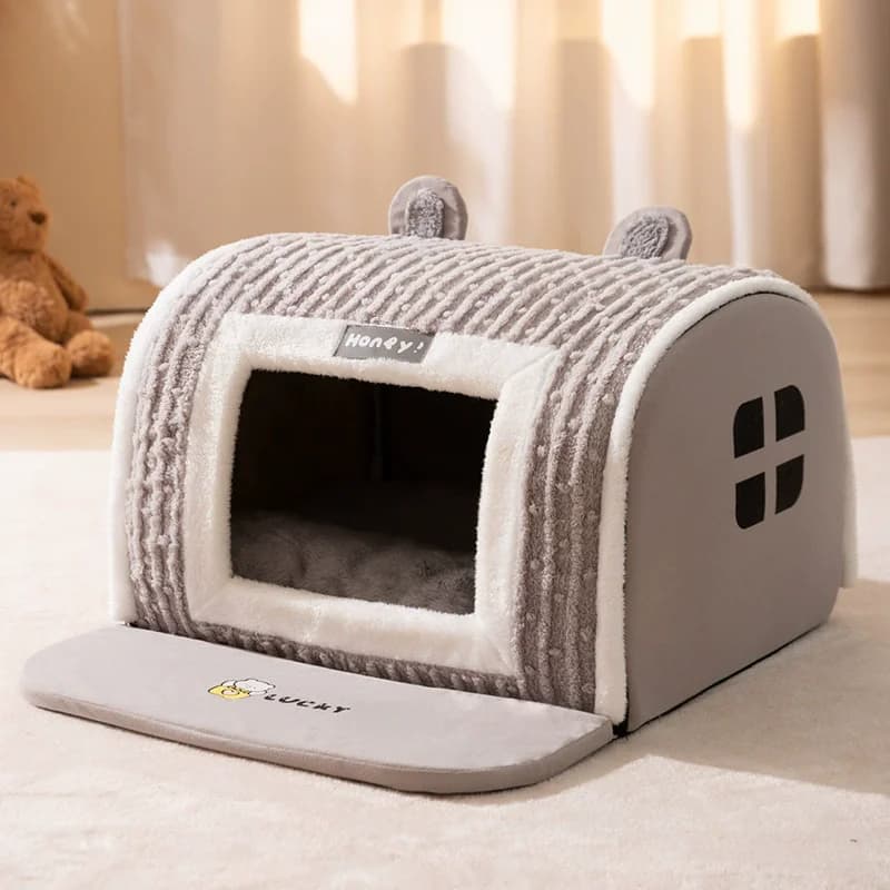 winter Dog Kennel Warm Dog House Mat Detachable Washable Dogs Bed Nest Deep Sleep Tent for Medium Large Dogs House dog Supplies