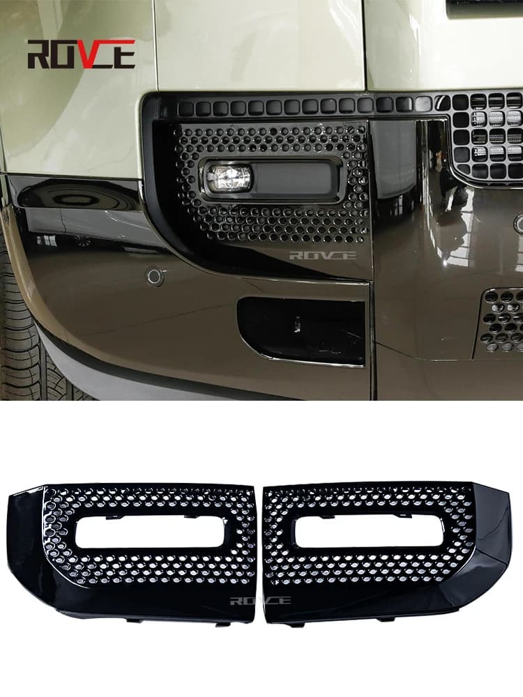 ROVCE Front Rear Bumpers Body Kits for Land Rover Defender 110/90 2020-2025 Black Knight Kit Car Accessories