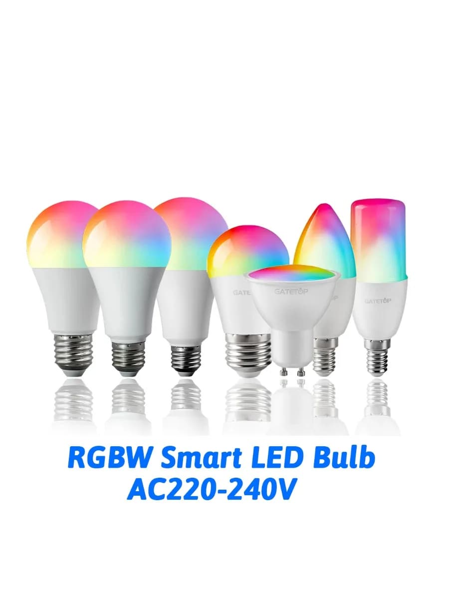 1-10PCS 6W-20W RGBW LED Bulb GU10 E14 E27 IR Remote Dimmable Color Changing Spotlight for Home Party Ambient Lighting