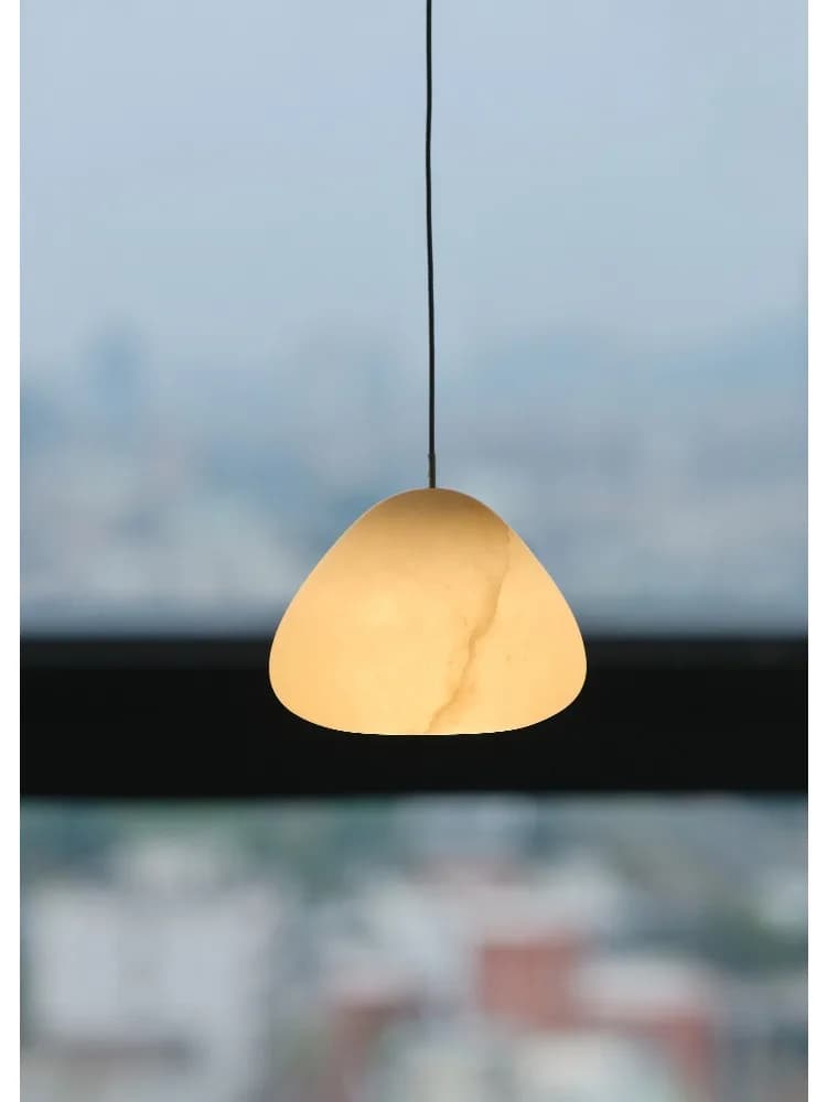 Nordic Natural Marble Pendant Light Bedroom Bedside Table Bar Restaurant Fixture LED Entrance Hall Small Pendant Light