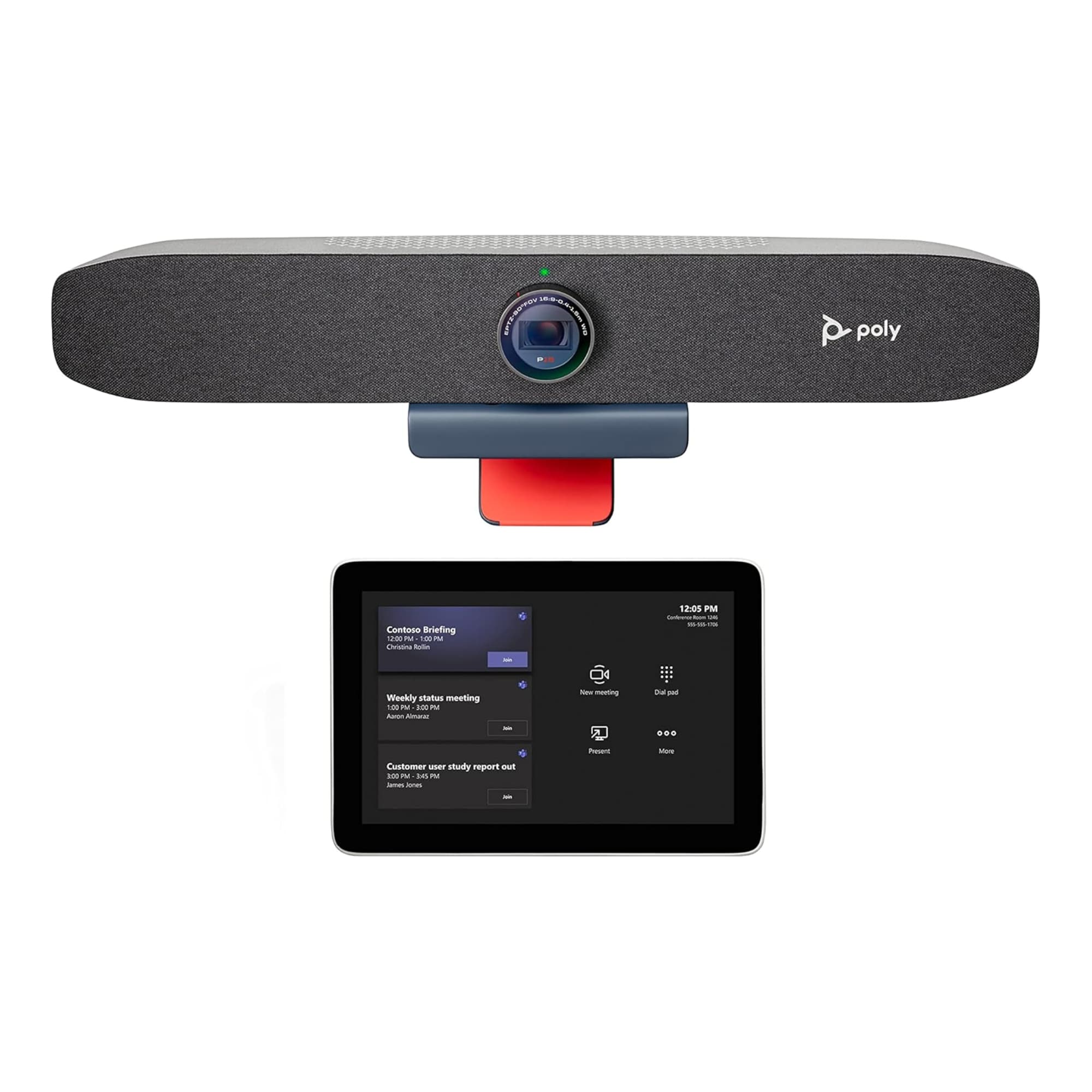 POLY FOCUS ROOM Video conferencing kit no PC - EU - Black - Maintenance is a mandatory requirement