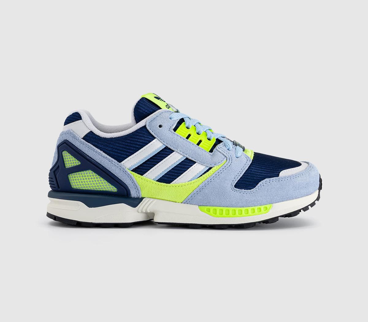 adidas Mens ZX 8000 Trainers Dark Blue White Solar Yellow, 11.5