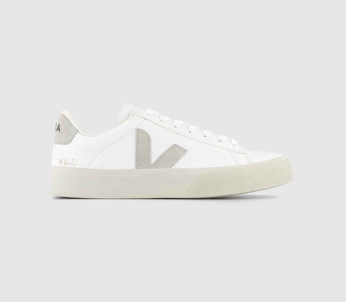 Veja Womens Campo Trainers White Natural Leather F, 7