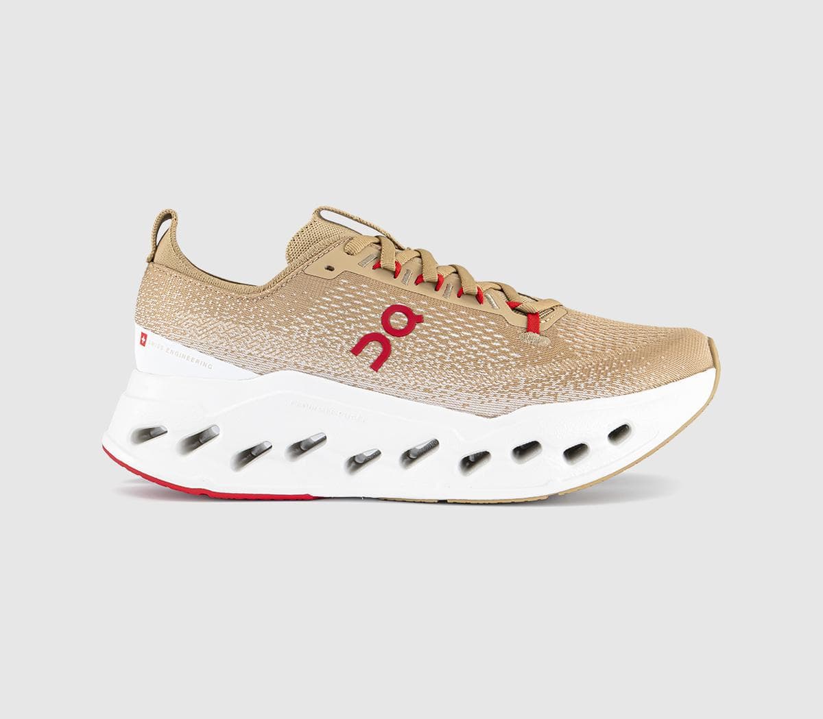 ON Mens Cloudsurfer Max Trainers Chai Ivory In Natural, 10.5