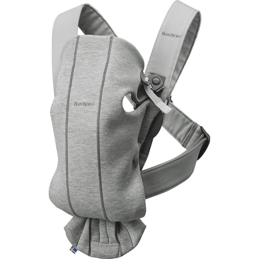 BABYBJÖRN Baby Carrier Mini, 3D Jersey, Light Grey