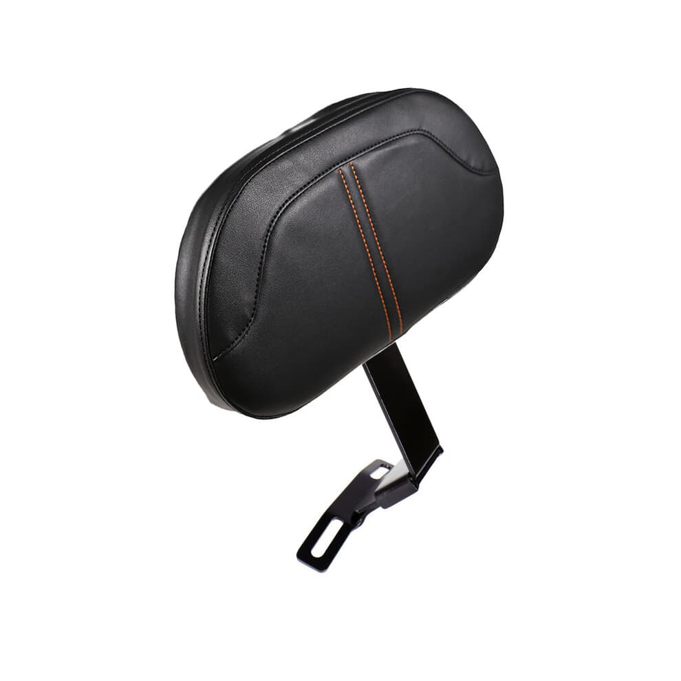(D) Black Plug-in Driver Backrest Kit Rider Backrest For Harley Fatboy Heritage Softail 2007-2017 CV Style