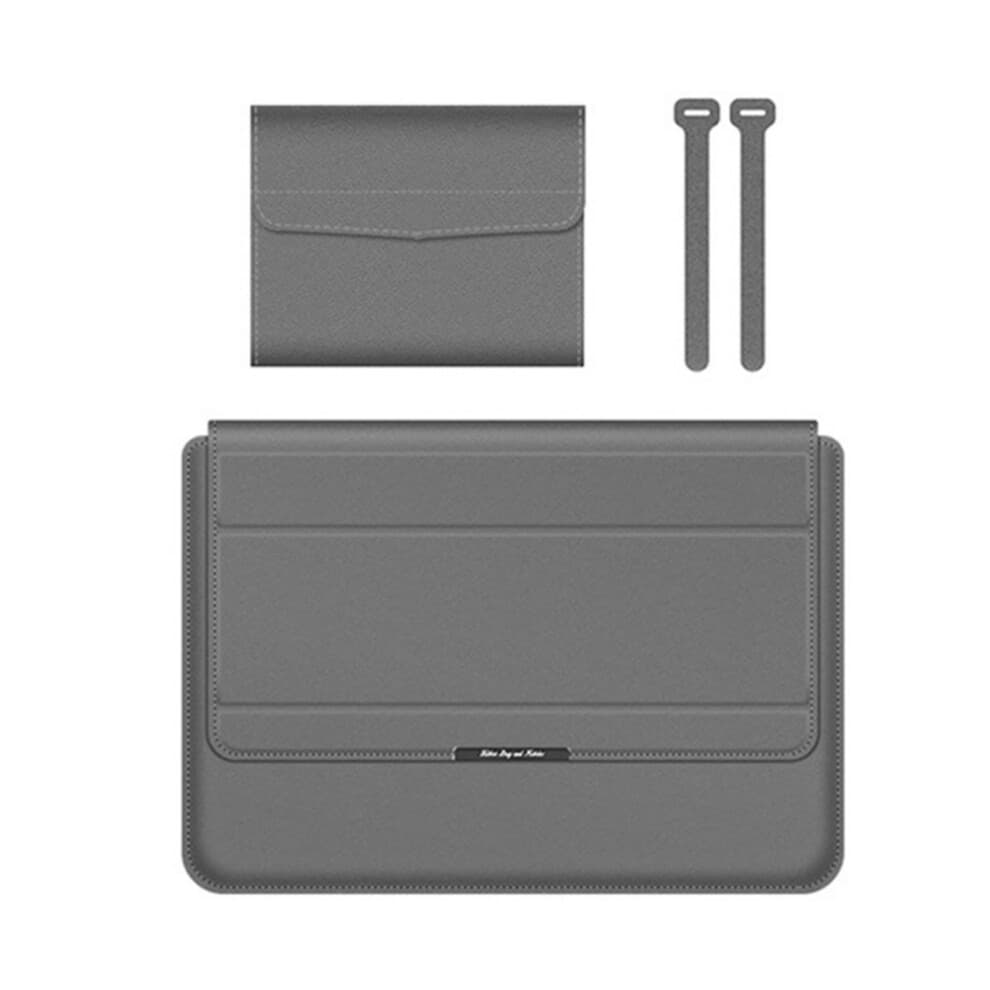 Magnetic Laptop Sleeve Cover for 13 14 15 16inch Case Computer Bag Gray 15 to 16 inches
