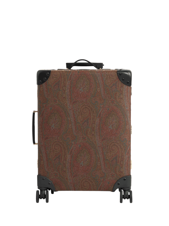 Etro, Etro X Globe-trotter Arnica And Leather Carry-on Case, Man, Black