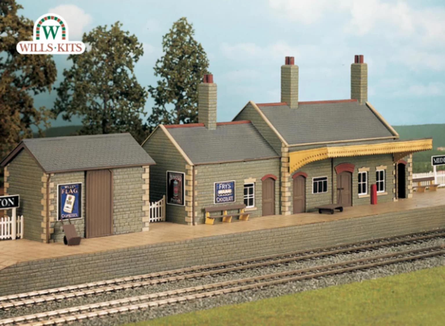 Wills Kits CK17 Country Station| stone built Craftsmans Kit