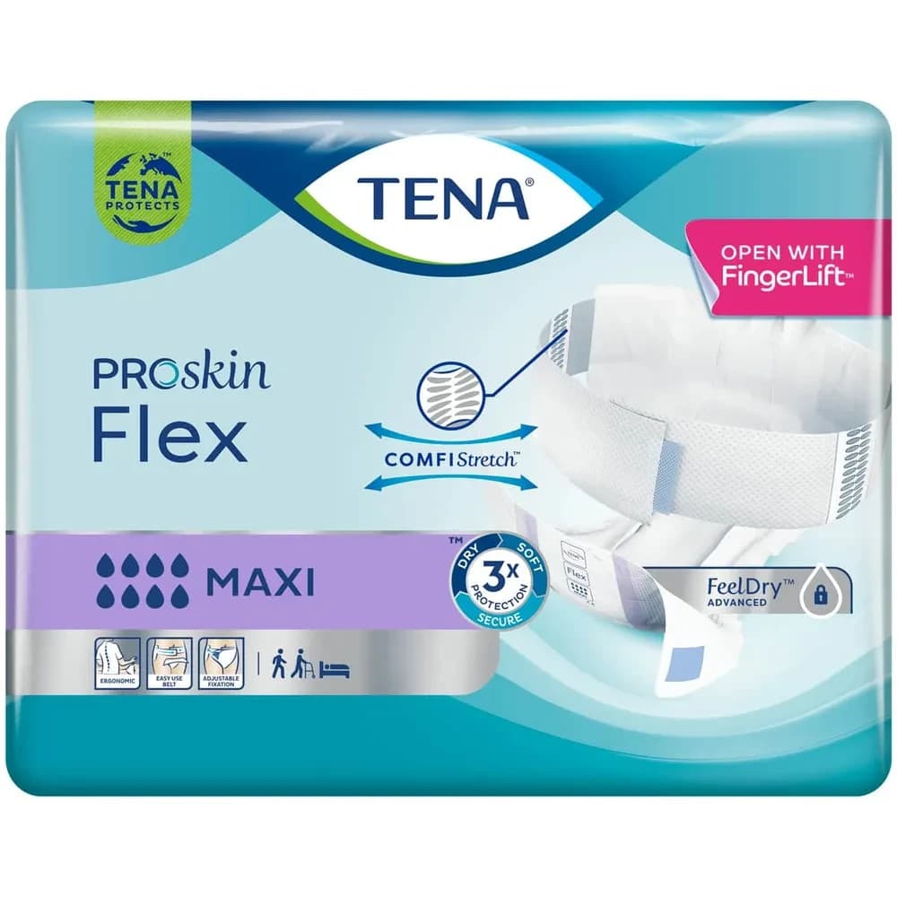 TENA Proskin Flex Maxi XL 21 Pack 4900ml Absorbency Incontinence COMFIStretch