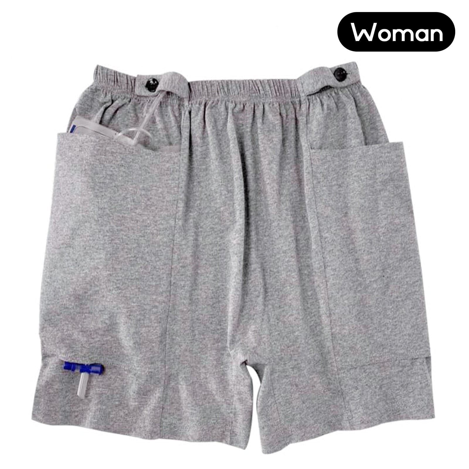Incontinence Care Trousers Catheter Underwear Pants for Elderly with Pockets