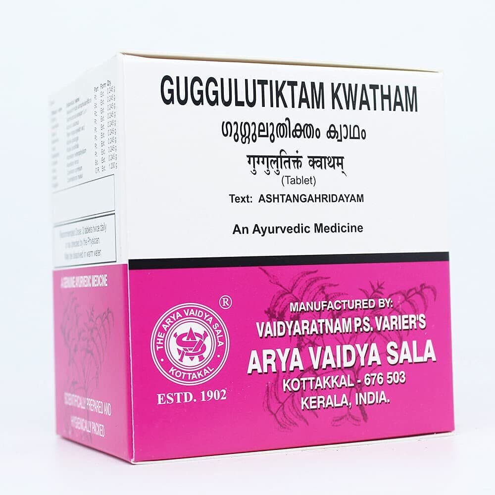 Ayurveda Kottakkal Arya Vaidya Sala GUGGULUTIKTAM KWATHAM 100 Tablets