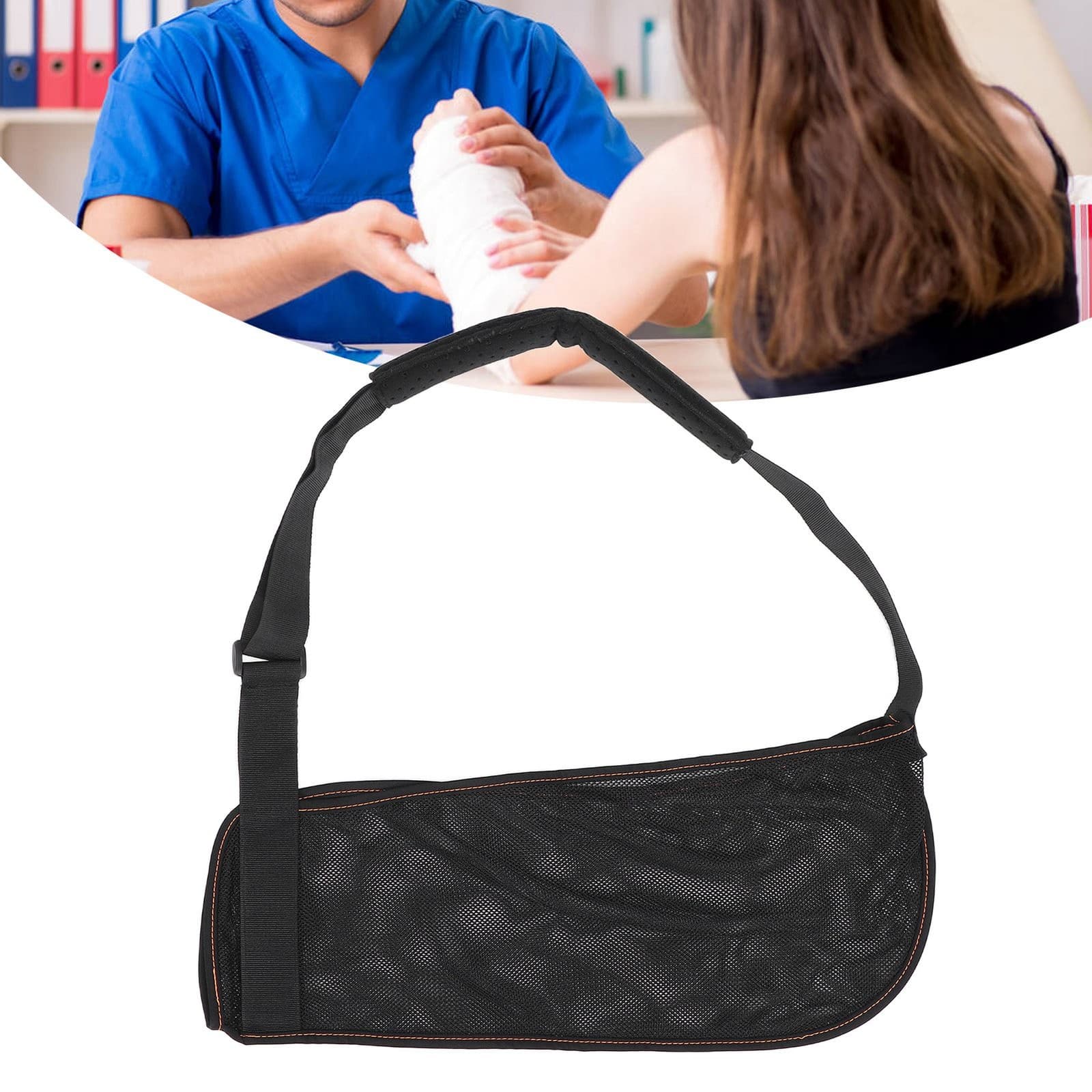 Mesh Arm Shoulder Sling Adjustable Shoulder Immobilizer For Arm Fracture Rec ECM