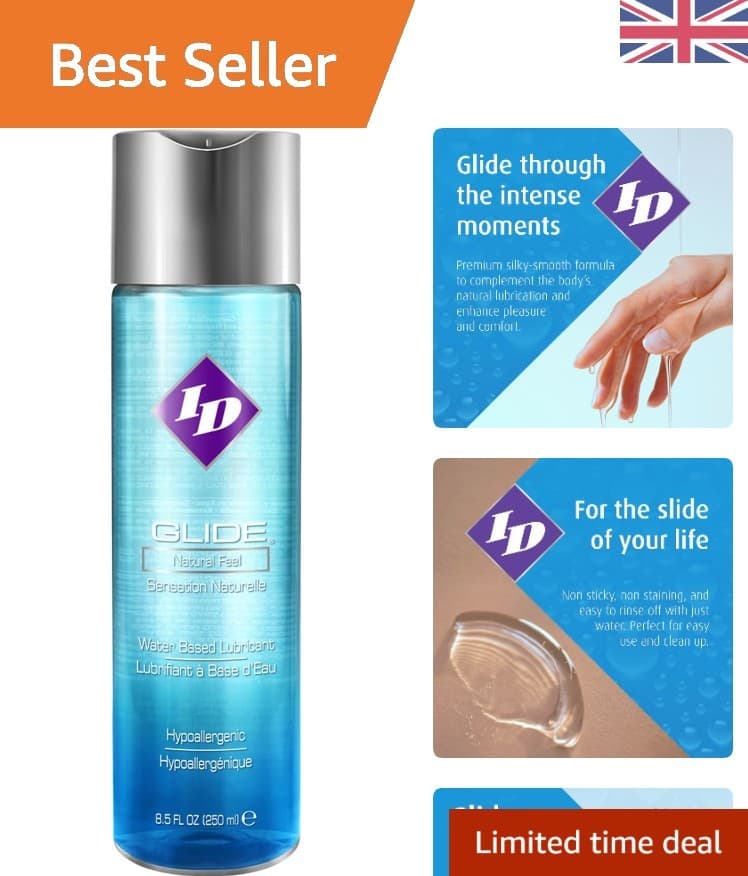 250ml ID Glide Unscented Water-Based Lubrication - Perfect for Intimate Moments