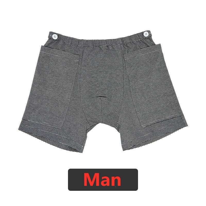 Incontinence Care Trousers Catheter Underwear Pants for Elderly with Pockets