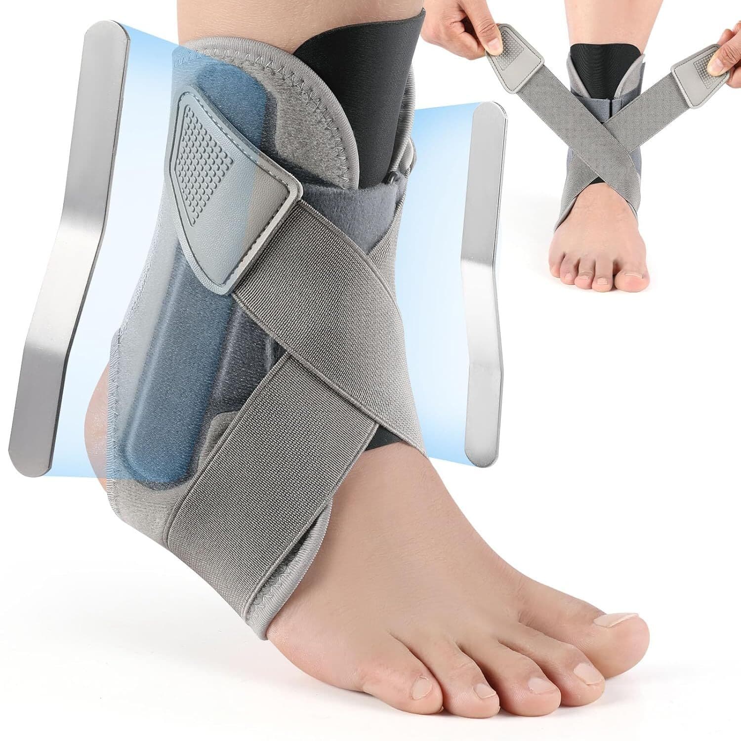 Foot Drop Ankle Brace Splint Orthotics Fracture Sprain Injury Support Straps NHS