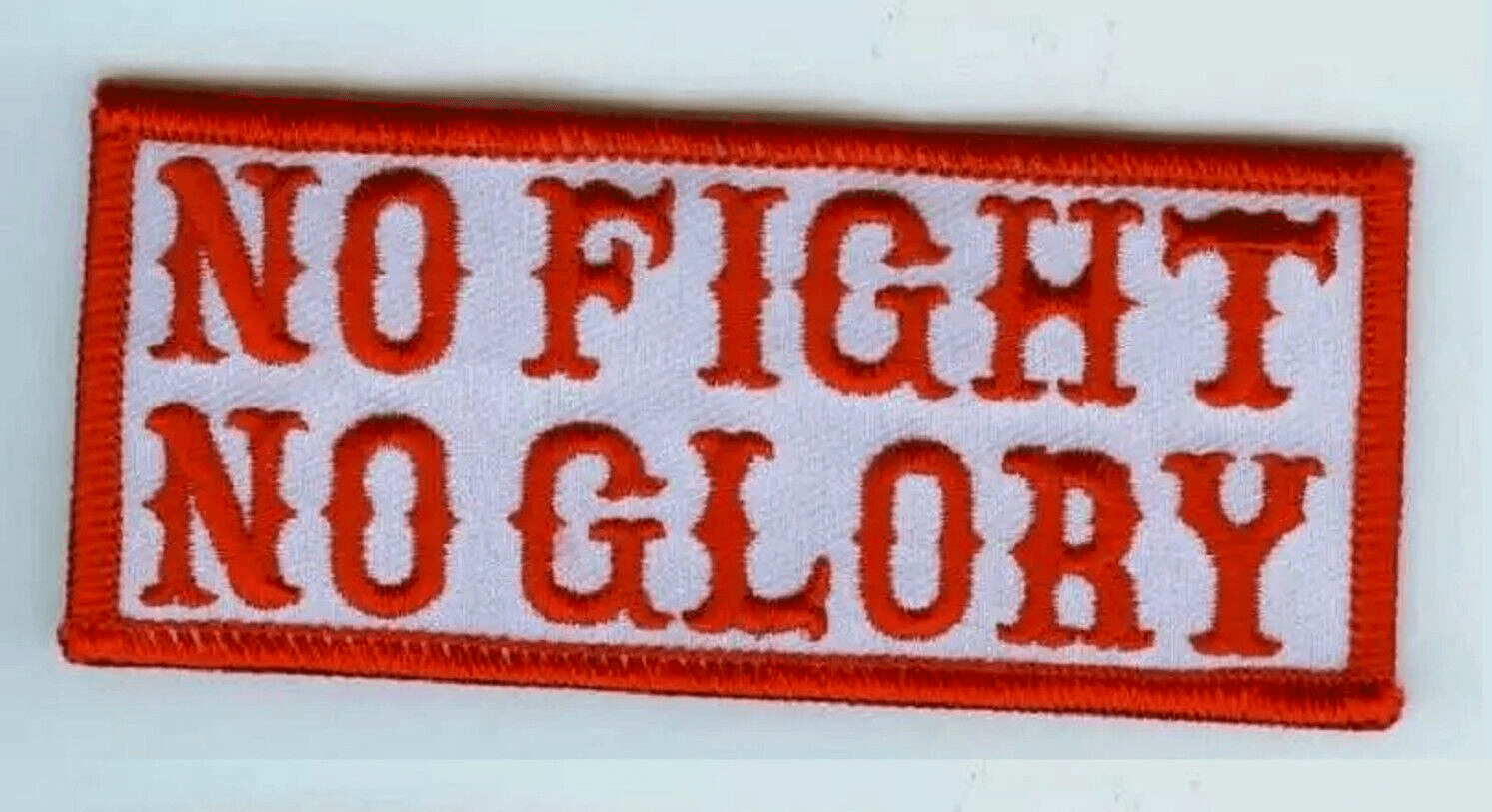 CAFÉ RACER OUT-LAW HOG RIDER BIKER GANG 1%ER CHEST iron-on PC: No Fight no Glory