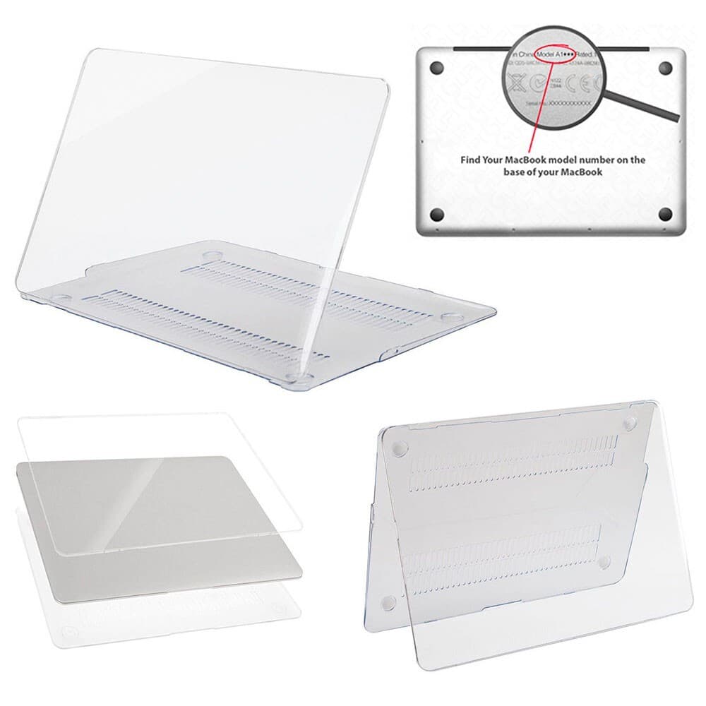 For Apple MacBook Air 13\" Pro 12 13.6\" Matte Metallic Hard Shell Case Full Cover
