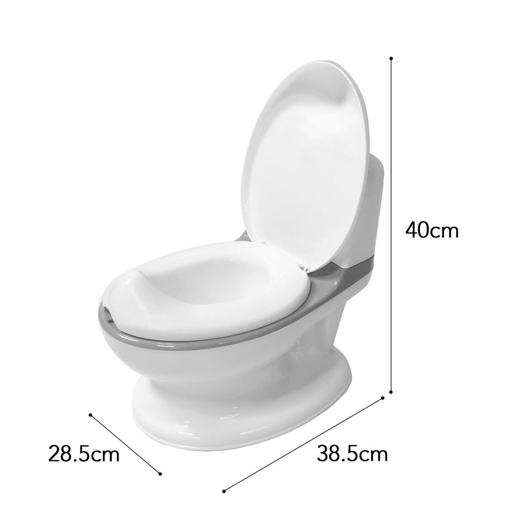 Toddler Potty Training Toilet Grey 46cm Ergonomic Seat Kids Infant Stable Toilet view 2