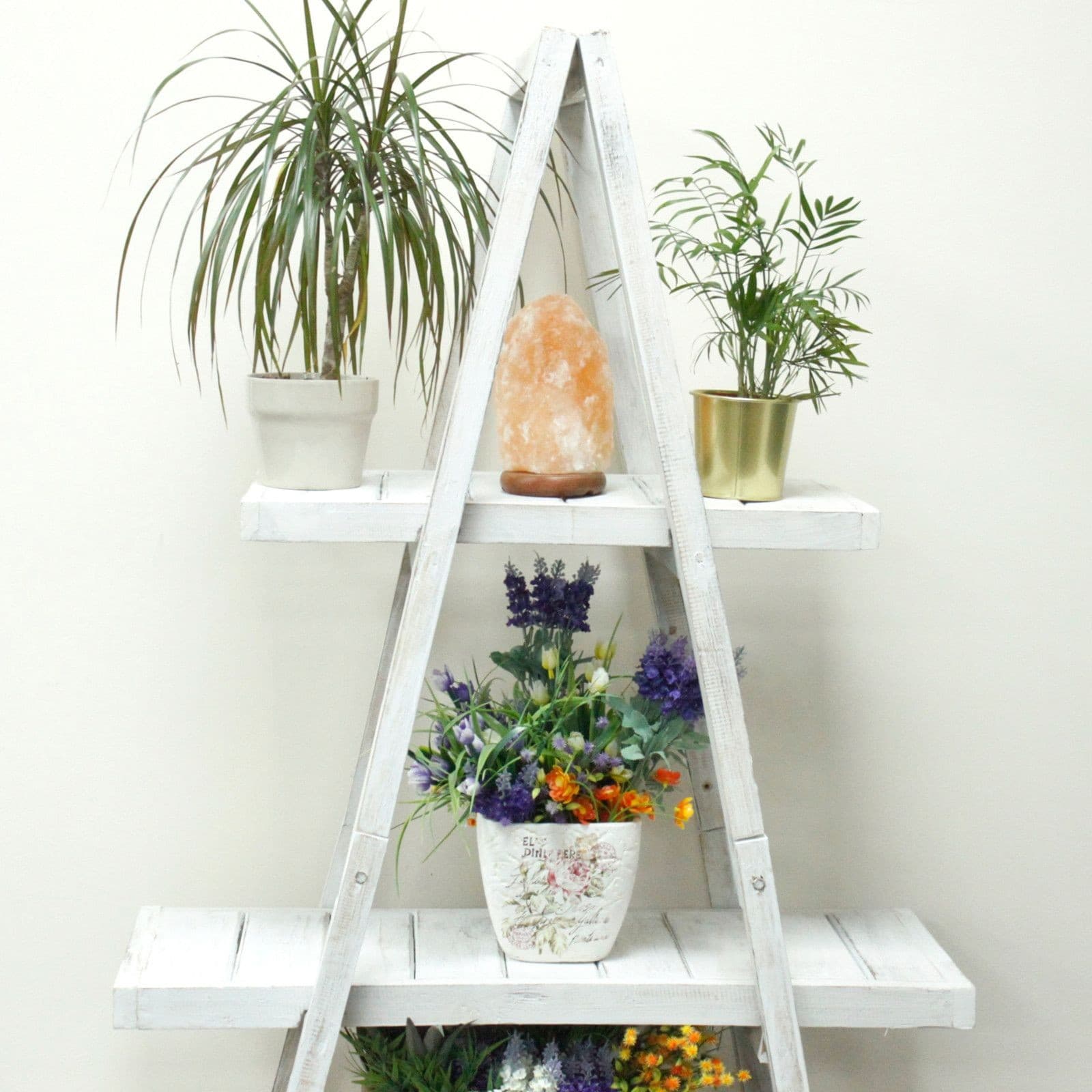Folding \"A\" Frame Display - Whitewash