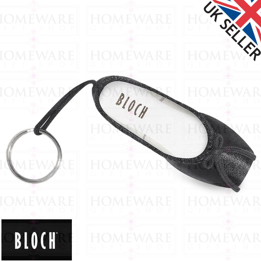 POINTE SHOE MINI KEY CHAIN RING BLOCH STAIN FINISH GIFT BALLET DANCING A0604M
