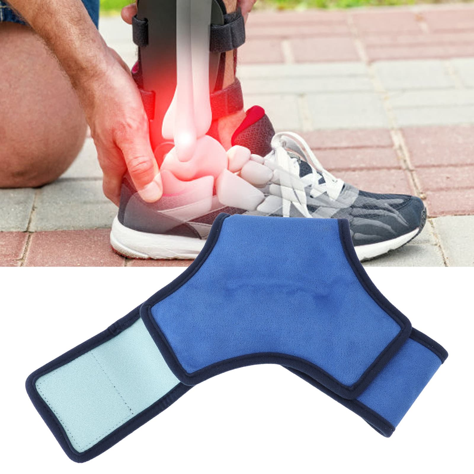 Ankle Ice Pack Reusable Ankle Cold Wrap Swelling Relief Soft Heel Ice Pack