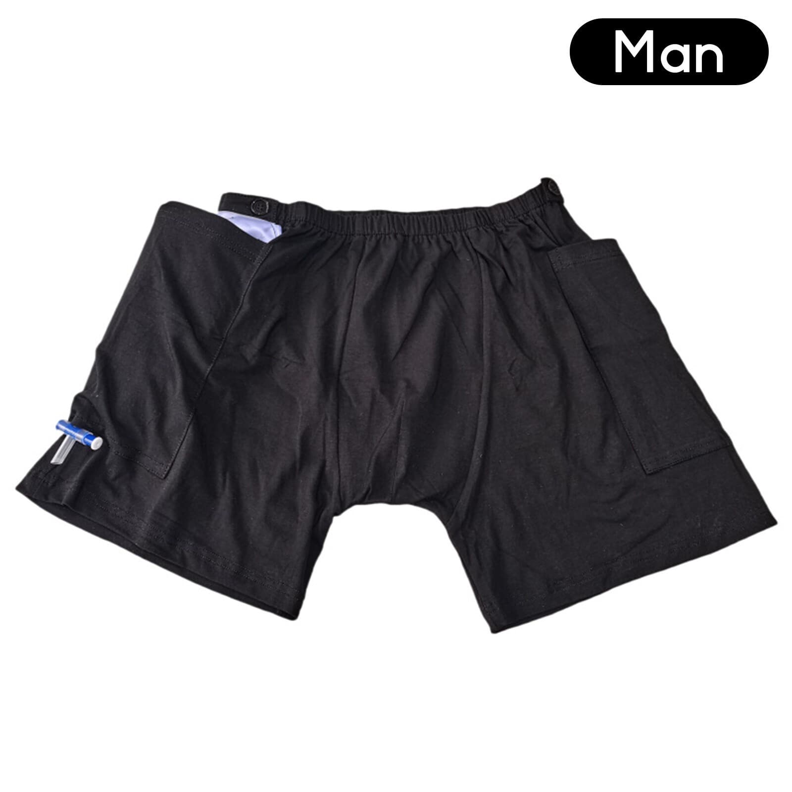 Incontinence Care Trousers Catheter Underwear Pants for Elderly with Pockets