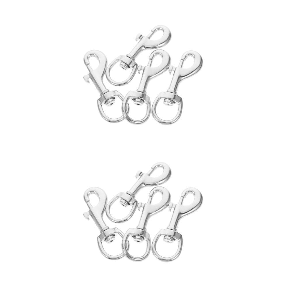 4 Pcs Stainless Steel Swivel Hook Leash Clip Diving Chain Rope Snaps