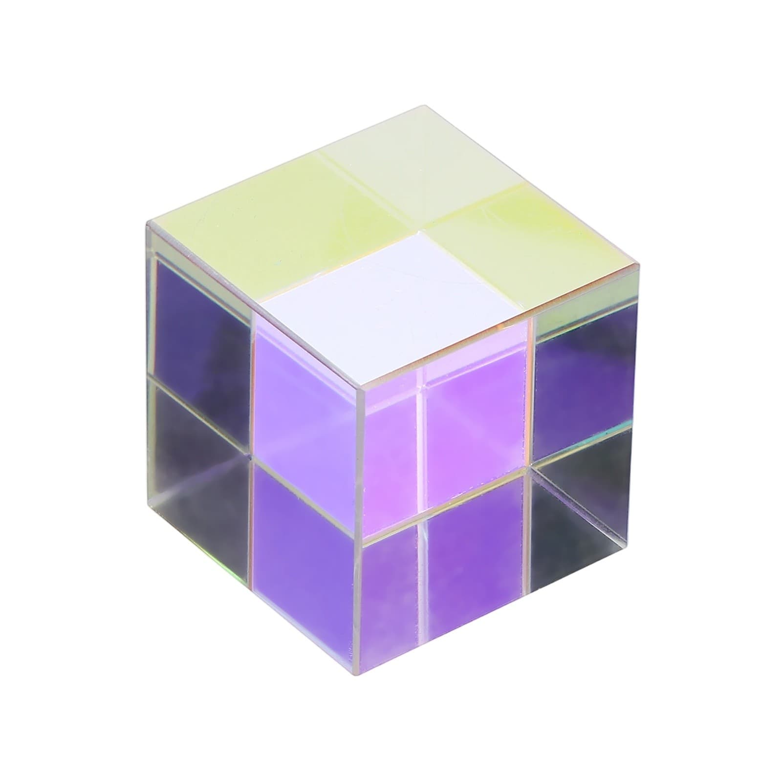 Cube Prism| 30mm K9 Crystal Prism Optical Glass X-Cube Glass Figurine