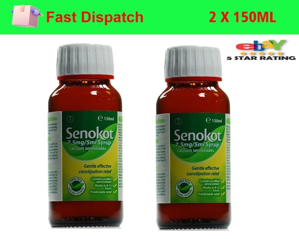 Senokot 7.5mg/5ml Constipation Relief Syrup 150ml x 2 Bottle