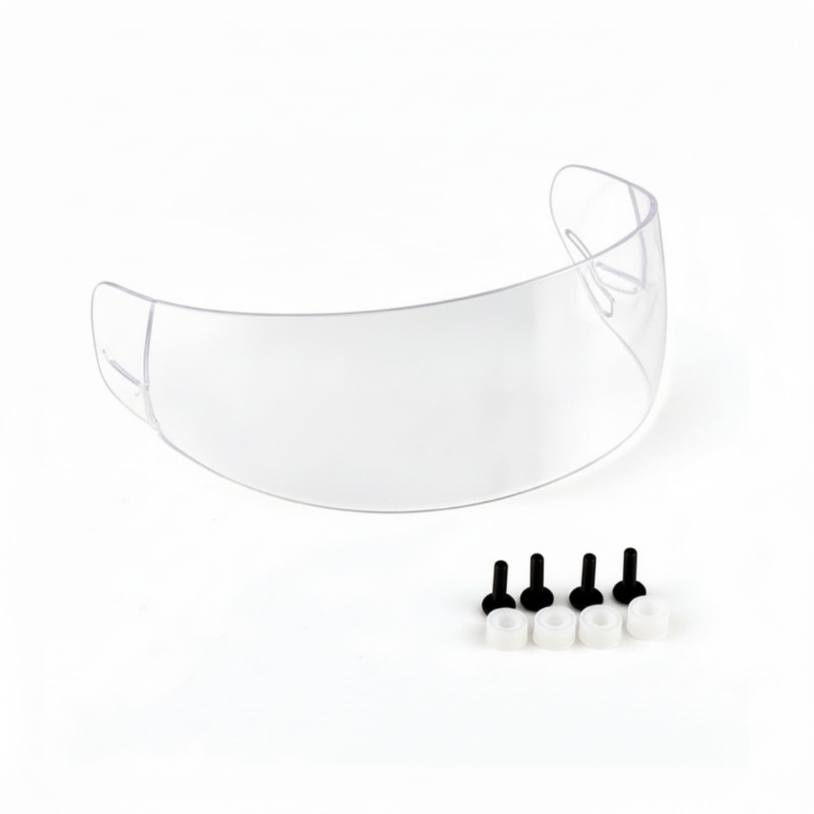 Helmet Face Visor with Screws Curved Hockey Helmet Visor Long-Lasting