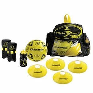 KICKMASTER BACKPACK TRAINING SET INCLUDES FOOTBALL| TRAINING CONES + MORE! NEW