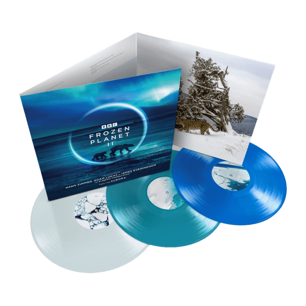 Frozen Planet II Blue + Turquoise + Ice Coloured Triple Heavyweight Vinyl