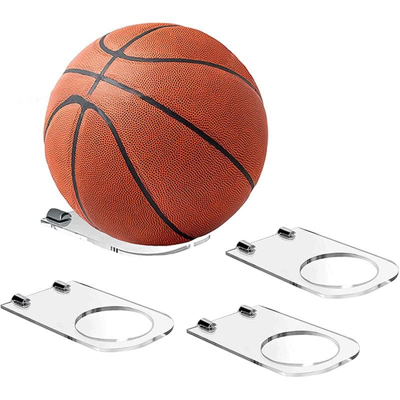 Acrylic Football Display Stand Basketball Wall Mount Ball Support Bracket Holds For Volleyball Soccer Balls Display Stand Holder