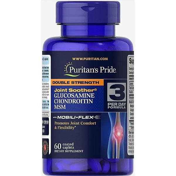 Puritan's Pride, Double Strength Glucosamine, Chondroitin & MSM Joint Soother
