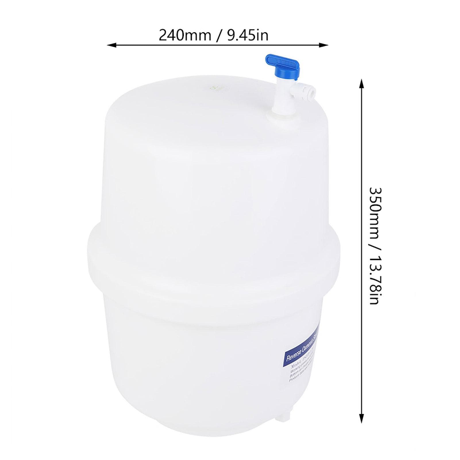 Pressurized Water Storage   3.2 Gallon RO Water   with   Valve for Reverse Osmosis Systems