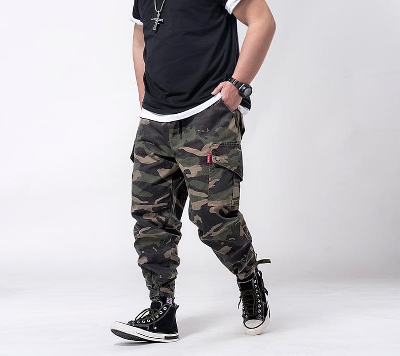 Plus Size 7xl Mens Joggers Pants Men Camouflage Cargo Pants Male Jogger Camo Pants Men 'S cm army green