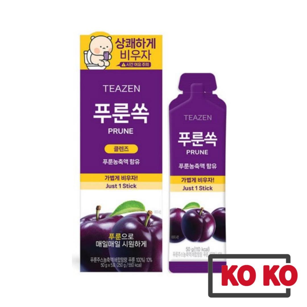 [TEAZEN] Prune Cleanse 50g x 5sticks / Detox / Bowel Movement