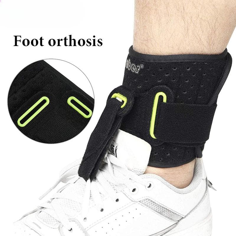 Foot UP Adjustable Drop Foot Ankle Brace Strap for Walking, AFO Brace Orthosis for Plantar Fasciitis Hemiplegia Strok Support black